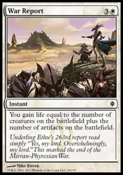 War Report - Light Play MTG New Phyrexia - Image 1