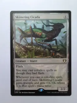 MTG Skittering Cicada (CMM) Commander Masters Regular Rare 0717 - Image 1