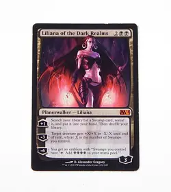 Liliana of the Dark Realms Magic The Gathering MTG 2014 Core - Image 1