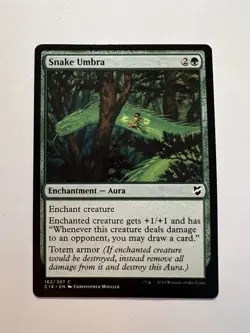 Snake Umbra - MTG Commander 2018 - NM - Image 1