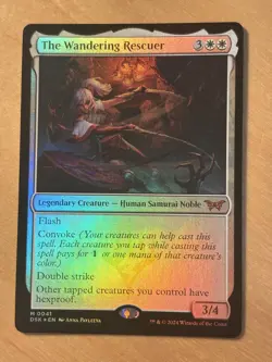 Magic the Gathering MTG The Wandering Rescuer Foil Duskmourn House of Horror NM - Image 1