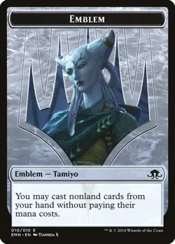 1x - Tamiyo, Field Researcher Emblem - #10 - Eldritch Moon - NM MTG - Image 1
