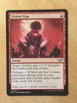 Magic the Gathering MTG Violent Urge Duskmourn House of Horror NM - Image 1