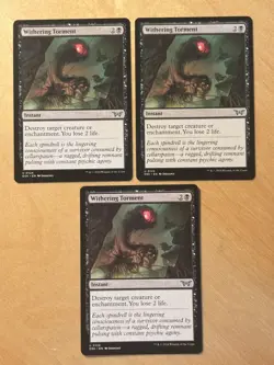 Magic the Gathering MTG 1x Withering Torment Duskmourn House of Horror NM - Image 1