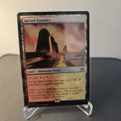 MTG Sacred Foundry 256 Foil Rare Edge of Eternities EOE - Image 1