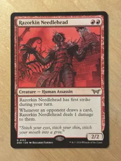 Magic the Gathering MTG Razorkin Needlehead Duskmourn House of Horror NM - Image 1
