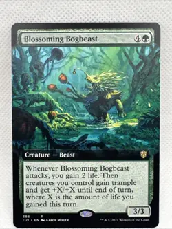 MTG - Blossoming Bogbeast (Extended Art) Commander 2021 Regular NM Unplayed - Image 1