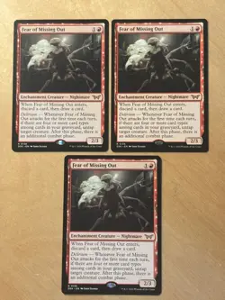 Magic the Gathering MTG 1x Fear of Missing Out Duskmourn House of Horror NM - Image 1