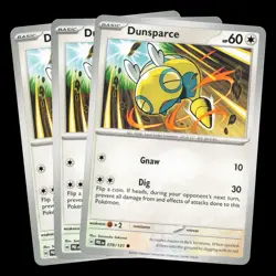 3x Dunsparce 079/131 Prismatic Evolutions Deck Building Set NM Pokemon TCG - Image 1
