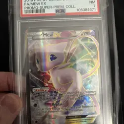 2016 POKEMON XY BLACK STAR PROMO SUPER-PREMIUM COLL #XY126 FULL ART/MEW EX PSA 7 - Image 5