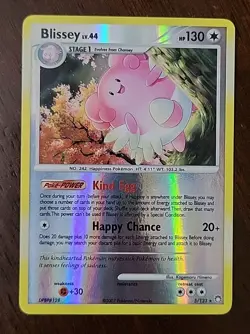 LP! Pokemon Blissey 5/123 Reverse Holo Rare Mysterious Treasures - Image 1