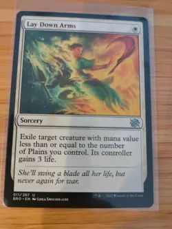 MTG Lay Down Arms 011 The Brothers' War M/NM Free UK P&P - Image 1