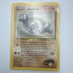 Brock’s Geodude 66/132 Gym Heroes Unlimited Uncommon Pokemon TCG - LP - Image 1