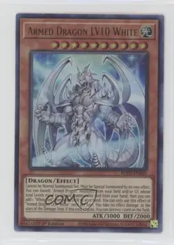 Armed Dragon LV10 White 1st Ed. YuGiOh Blazing Vortex #BLVO-EN005 07pa - Image 1