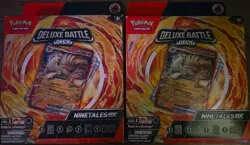 Pokemon Deluxe Battle Deck NINETALES EX Trading Card Game Sealed - Image 1
