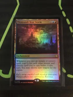 MTG Magic The Gathering Thousand-Year Storm Foil Enchantment Izzet Commander - Image 1
