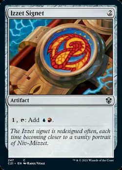 Izzet Signet - Light Play MTG Commander 2021 Strixhaven - Image 1