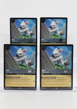 Disney Lorcana Bolt - Headstrong 184/204 Cold Foil Archazia's Island C 4 Cards - Image 1