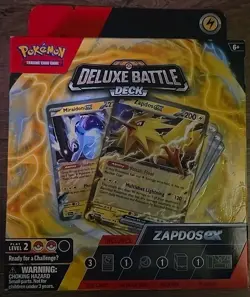 Pokemon Deluxe Battle Deck ZAPDOS EX Trading Card Game New Sealed - Image 1
