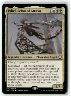 MTG Ixhel, Scion of Atraxa Phyrexia: All Will Be One Commander 001/028 NM - Image 1