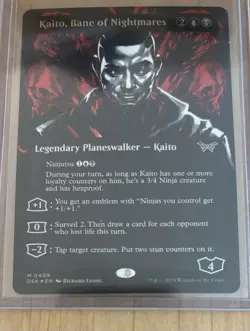 Kaito, Bane of Nightmares (Showcase) (Textured Foil) Duskmourn: House of Horror - Image 1