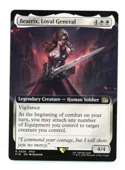Magic: The Gathering Final Fantasy Extended Art Beatrix, Loyal General #426 - Image 1
