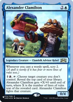 Alexander Clamilton - Foil - The List Light Play, English Magic the Gathering MT - Image 1