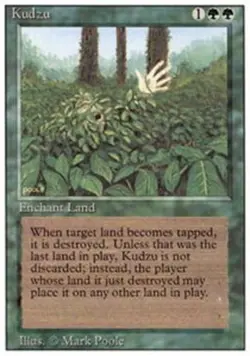 1x Kudzu Heavy Play MTG Magic - Kid Icarus - - Image 1