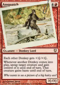 Mint/Near-Mint, English - 1 x MTG Assquatch Unhinged - Image 1