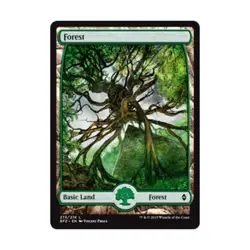WOTC MTG Battle for Zendikar Forest #273 (Expanded Border) (C) (Foil) EX - Image 1