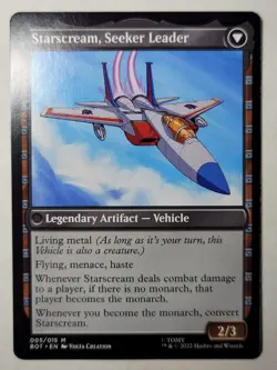 Starscream, Power Hungry TRANSFORMERS Regular Universes Beyond Mythic BOT mtg NM - Image 2