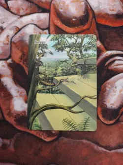 Magic the Gathering Forest #12 Hand Painted Unique Custom MTG Alter - Image 1