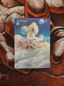 Magic the Gathering German Winter Orb Frostbringer Hand Painted Custom MTG Alter - Image 1