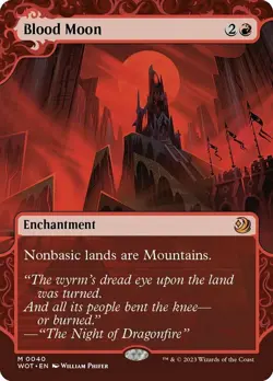 1x Blood Moon NM-Mint, English Wilds of Eldraine: Enchanting Tales MTG Magic - Image 1