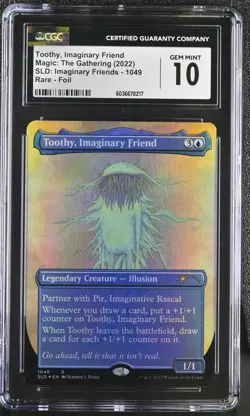 TOOTHY, IMAGINARY FRIEND Secret Lair Foil Imaginary Friends CGC 10 MTG [Nos] - Image 1