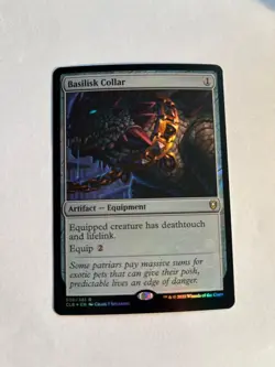 Basilisk Collar NM Commander Legends: Battle for Baldur's Gate Foil MTG - Image 1
