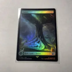 Forest (0307) Final Fantasy Foil MTG NM - Image 1