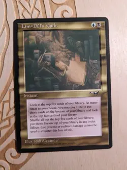 MTG - Lim-Dul's Vault - Alliances - Rare - Instant - Excellent - Image 1