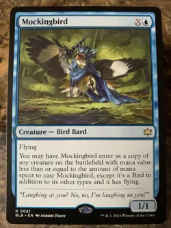 MTG TCG Bloomburrow Mockingbird 0061 Regular Rare - Image 1