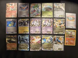 NM Holo Rare Pokemon Card Lot With Card Sleeves And Card Book - Image 1