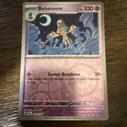 Beheeyem #74/162 SV Temporal Forces 2024 Pokemon Reverse Holo Uncommon TCG Card - Image 1
