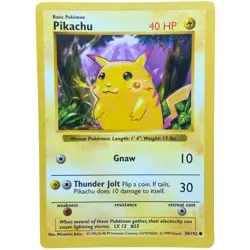 Pikachu Red Cheeks Shadowless Base Set 58/102 1999 Pokemon Card VERY RARE! - Image 1