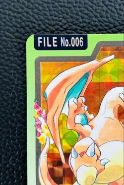 Pokemon Charizard Carddass Holo No. 006 Pocket Monsters 1997 Japanese card - Image 2
