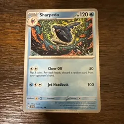 Sharpedo - Temporal Forces TEF 043/162 Pokemon Card NM - Image 1