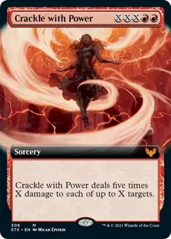 MTG STX NM Extended Art Crackle with Power - Image 1