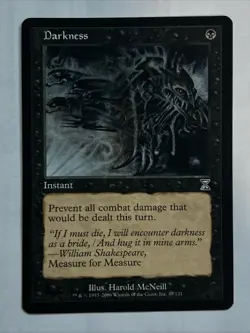 Darkness Time Spiral MTG - Timeshifted - Condition Shown In Many Pictures - Image 1