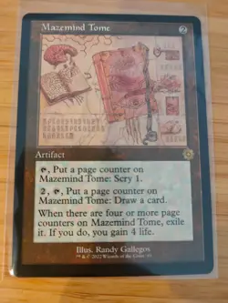 MTG Mazemind Tome (Schematic Retro Frame) The Brothers' War M/NM Free UK P&P - Image 1