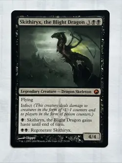 MTG Skithiryx, the Blight Dragon, Moderate Play, English Scars of Mirrodin - Image 1