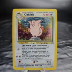 Clefable Jungle 1/64 Holo Rare Unlimited Pokemon TCG 1999 WOTC Vintage MP ✨ - Image 1