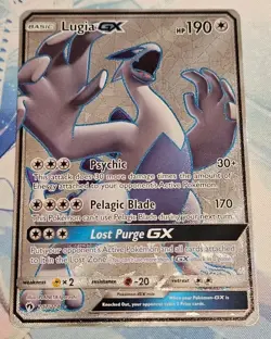 Pokemon Lost Thunder Lugia GX - 207/214 Ultra Rare LP Good Condition - Image 1